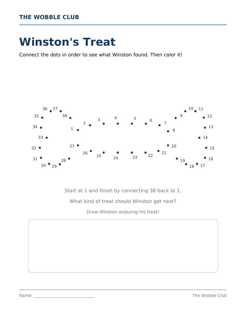 Preview of Winston’s numbered connect-the-dots treat activity